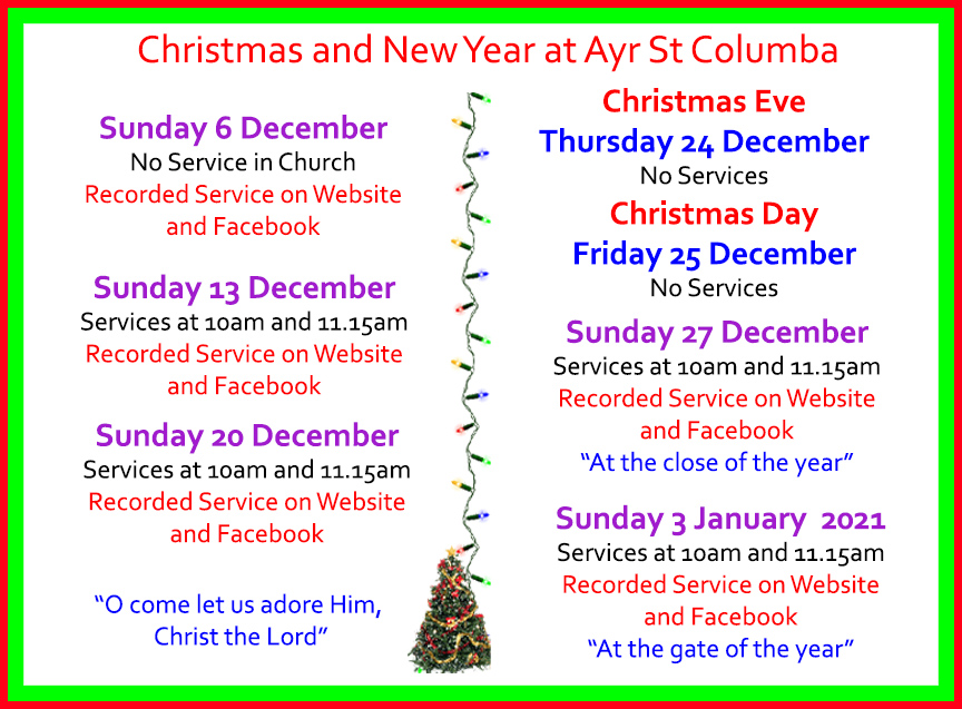 Regular Activities Midton Road Hall Ayr St Columba Church